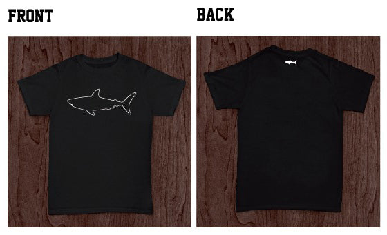 Sharklife Official Shark Outline Logo Oversized T-Shirt